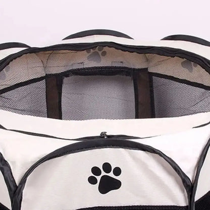 Portable Foldable Pet Tent – Octagonal Puppy Shelter & Playpen for Cats and Dogs