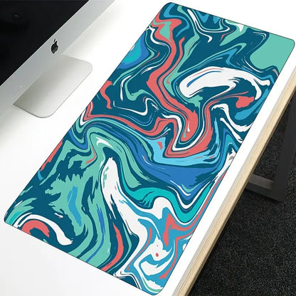 XXL Strata Liquid 900x400mm Large Gaming Mouse Pad – Waterproof Non-Slip Rubber Desk Mat for PC, Laptop & Anime Keyboard