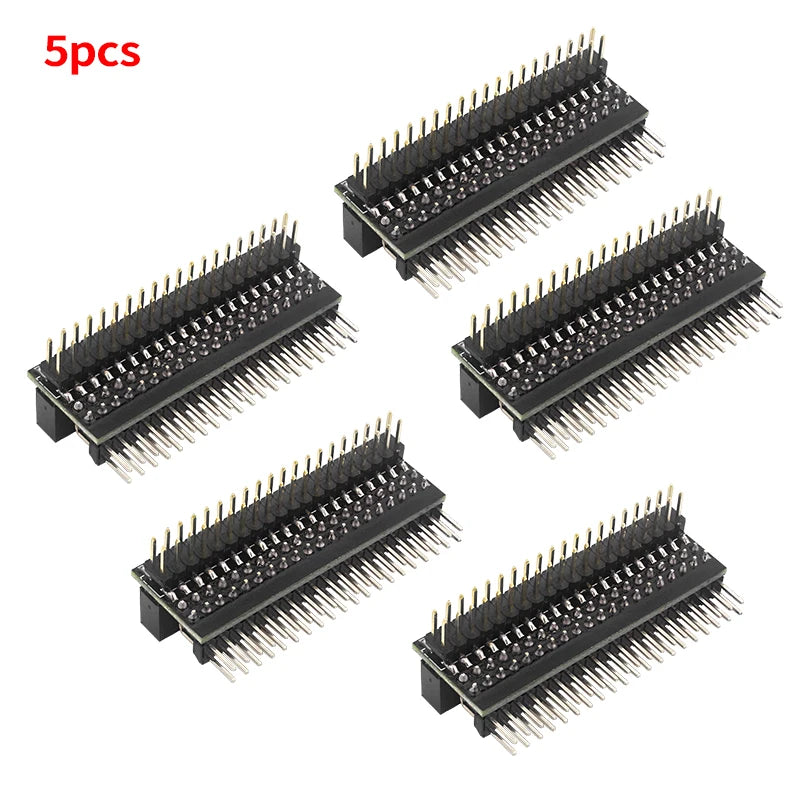 Raspberry Pi 40 Pin GPIO Extension Header Double Row Right Angle GPIO Edge Extension Connector for Pi 4B 3B+ 3B Zero 2 W