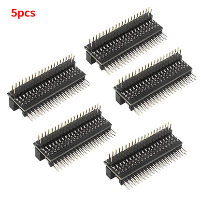 Raspberry Pi 40 Pin GPIO Extension Header Double Row Right Angle GPIO Edge Extension Connector for Pi 4B 3B+ 3B Zero 2 W