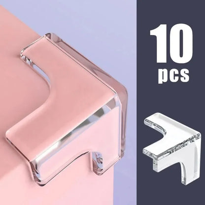 Clear Anti-collision Coffee Table Furniture Corner Protectors Children's Soft Corner Sheathing Living Room Decor  4-10Pcs