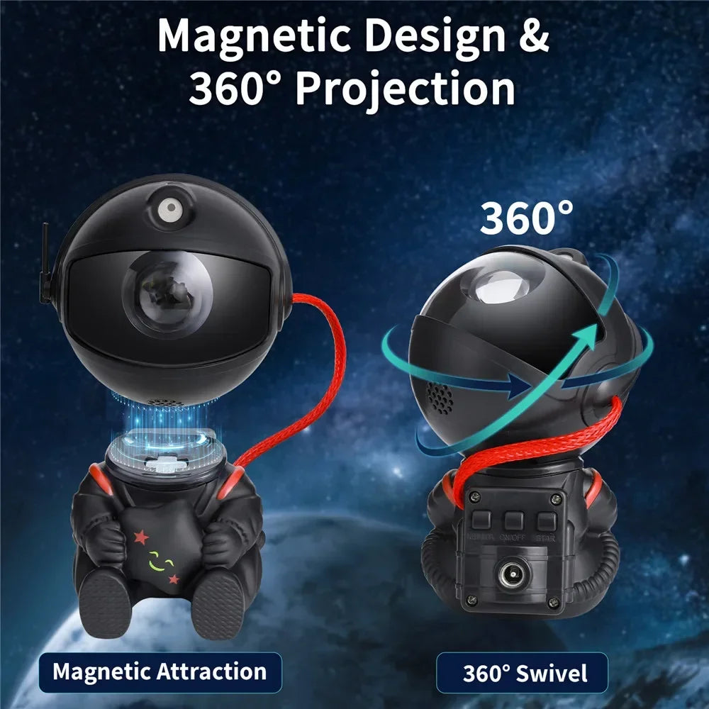 Galaxy Star Projector Night Light Astronaut Space Ceiling LED Lamp for Bedroom Home Decor Kids Gift - Starry Nebula Projector
