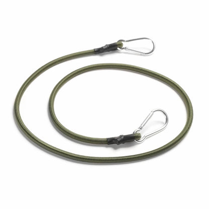 Adjustable Heavy-Duty Bungee Cord with Carabiner – 30–120cm Elastic Tie Strap for Luggage, Kayak, and Camping