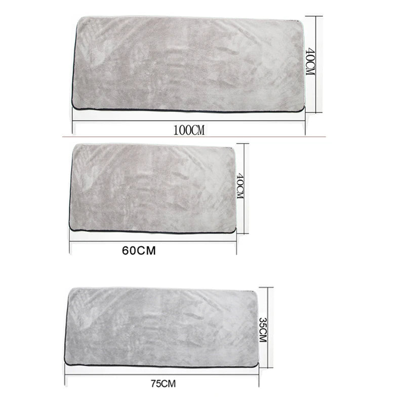 SEAMETAL Multi Sizes Car Microfiber Towel Upgraded Ultra-Soft Auto Drying Cleaning Cloth Super Absorbent Scratch-Free Towels