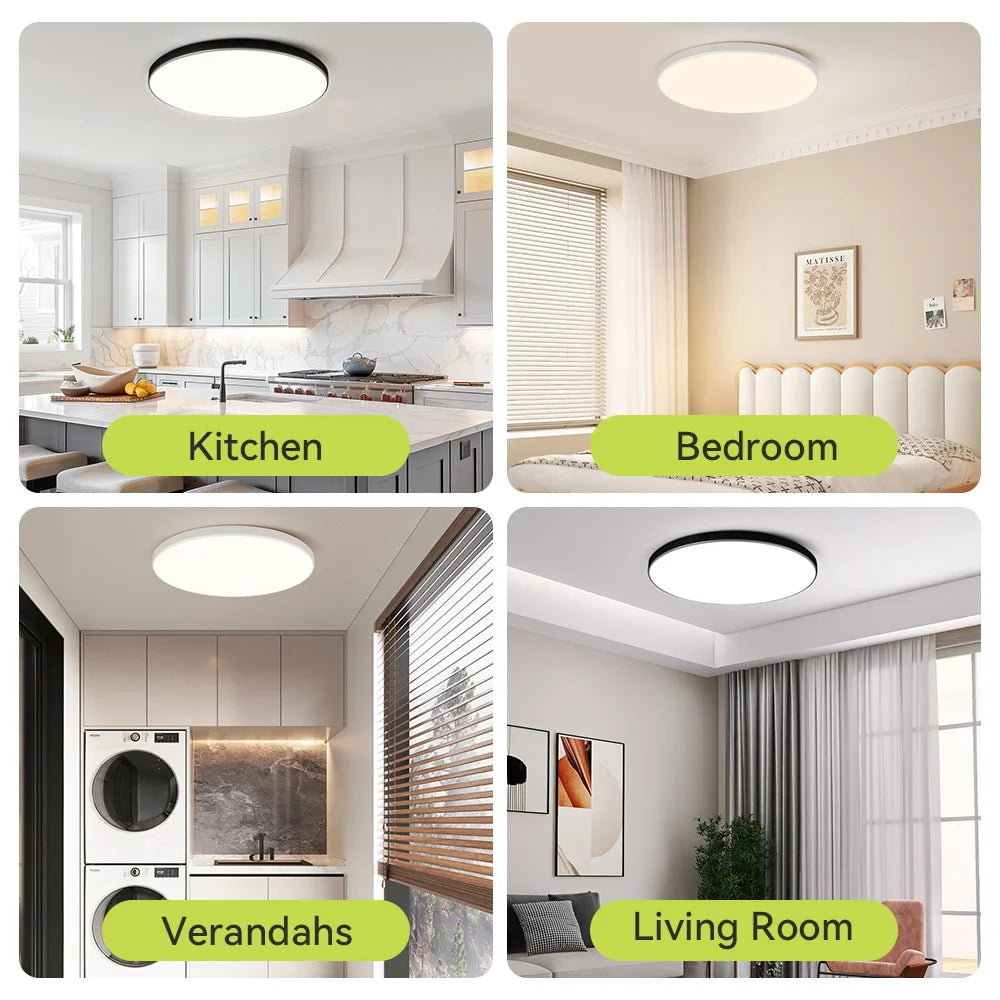 Remote Control Ceiling Lamp – Dimmable LED Chandelier Lighting for Living Room, Bedroom & Kitchen