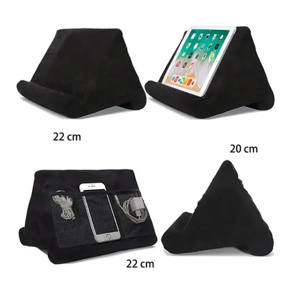 Multifunction Sponge Pillow Tablet Stand – Adjustable Reading Holder for iPad, Samsung, Huawei Tabs, Bed Mount Bracket