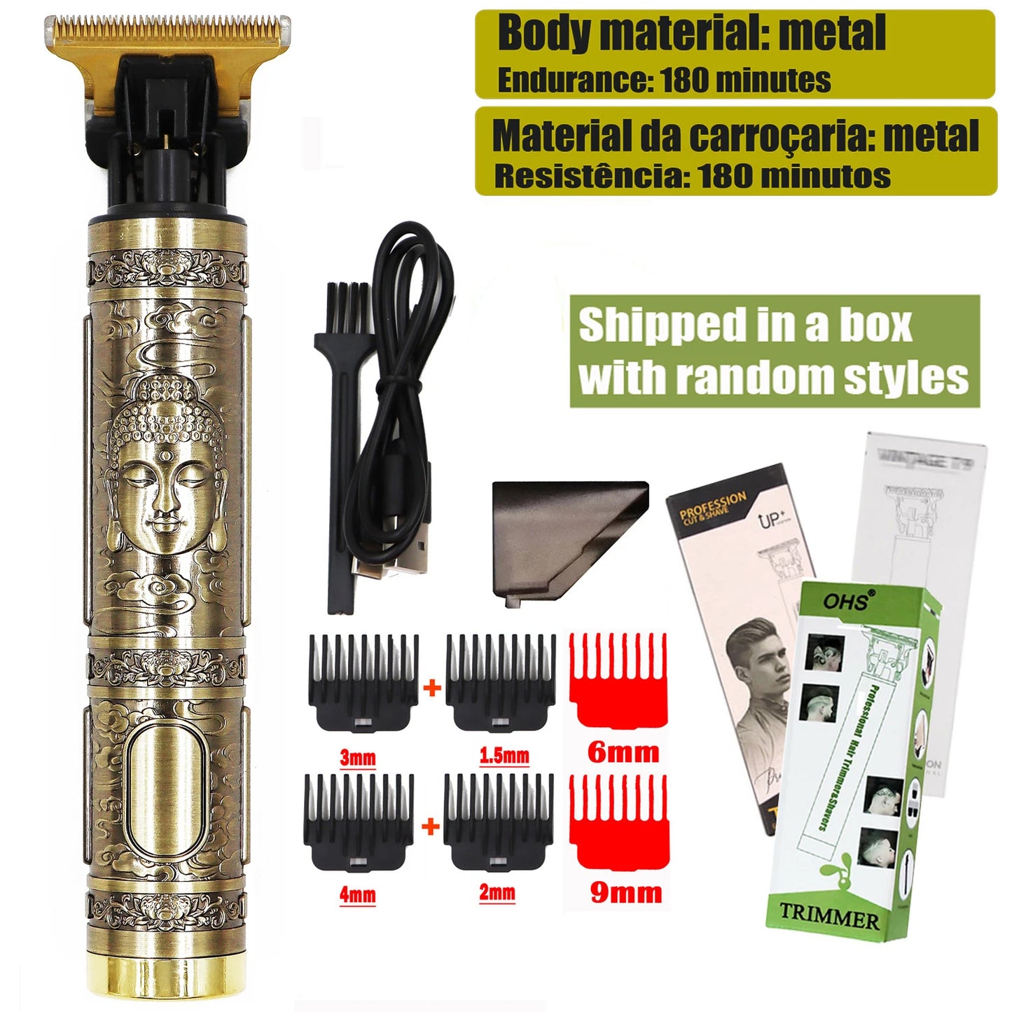 T9 Cordless Electric Hairber Shaver Hair Trimer Home Appliances Travel Barber Razors Shaving Machine for Men Trimmer Man