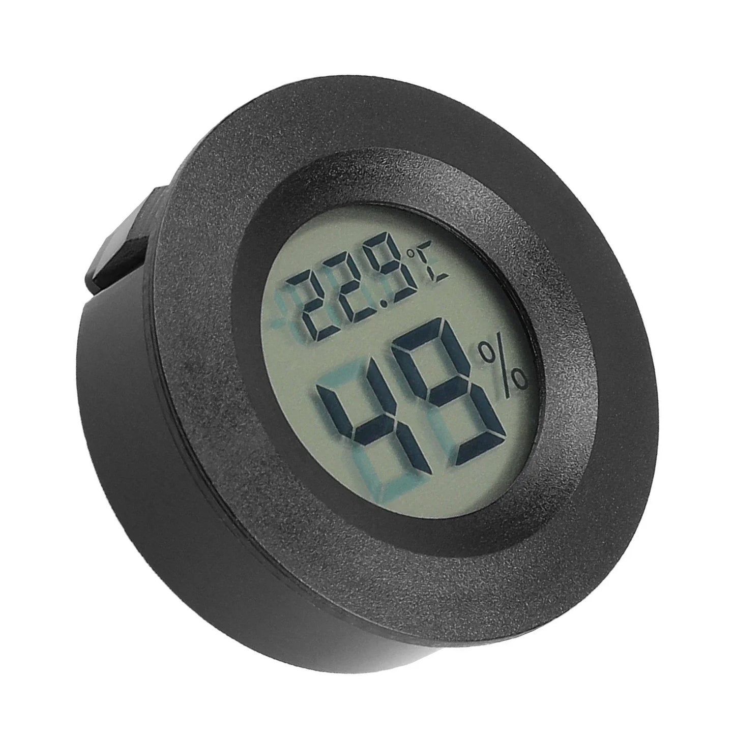 Mini Round Electronic Hygrometer – LCD Temperature & Humidity Meter for Indoor Use, Home & Office