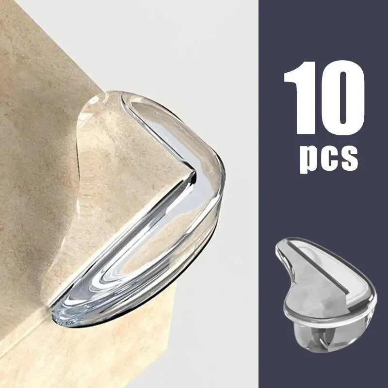 Clear Anti-collision Coffee Table Furniture Corner Protectors Children's Soft Corner Sheathing Living Room Decor  4-10Pcs