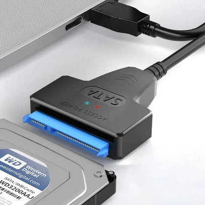 SATA to USB 3.0 Cable Adapter – USB 3.0 to SATA III for 2.5" HDD & SSD Hard Drive Data Transfer