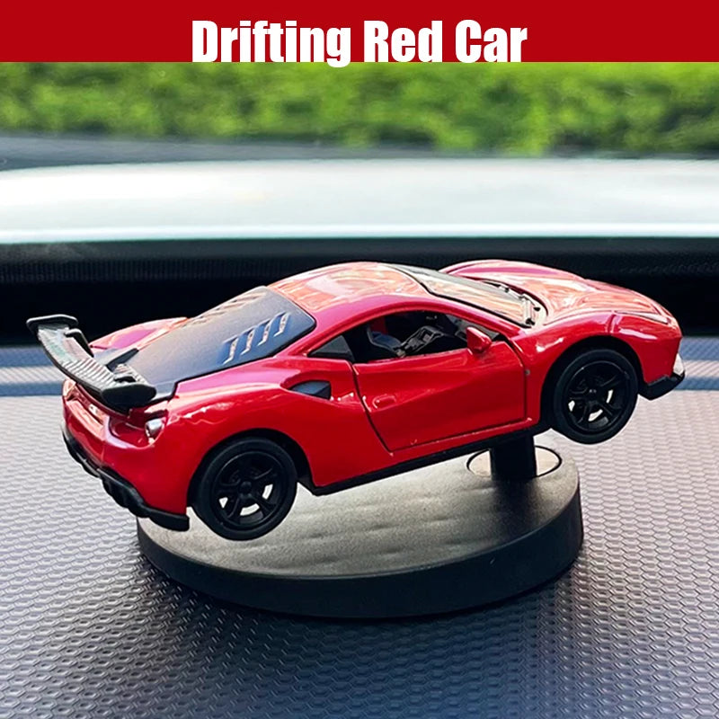 Drifting Car Dashboard Toy Model – Swinging Sports Racing Ornament for Car Interior Decoration