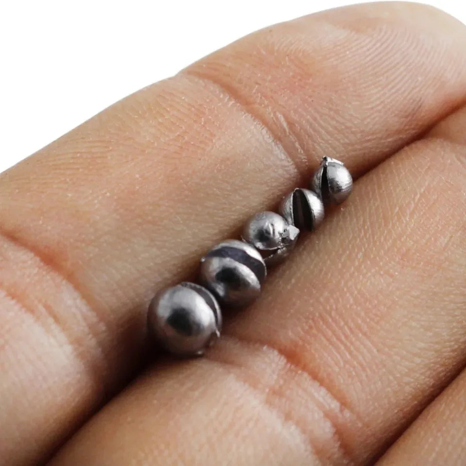 205Pcs Fishing Split Shot Sinkers – Removable Lead Weights Set for Precision Rigging & Casting