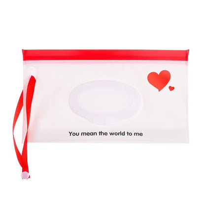 EVA Wet Wipes Bag – Portable Baby Wipes Pouch with Flip Cover & Snap-Strap Holder Case