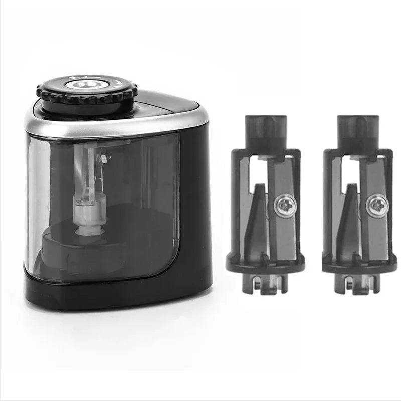 Tenwin Electric & Manual 2-in-1 Pencil Sharpener – Portable Safe Auto Blade Sharpener for Students & Artists