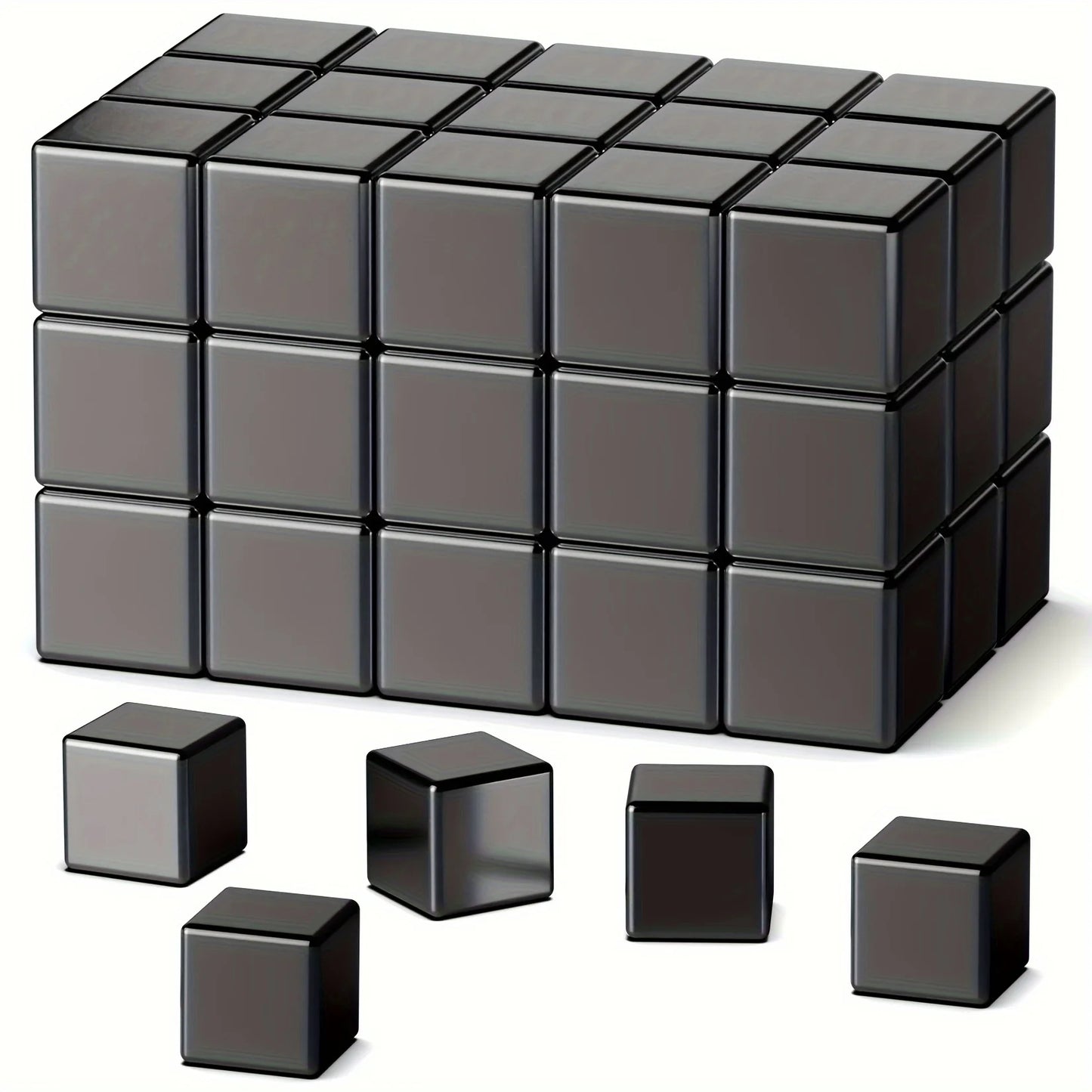 Square Magnets with Great Pull Force – Ideal for Fridge, Garage, Kitchen, Science Projects, Craft, Office & Easter Decor