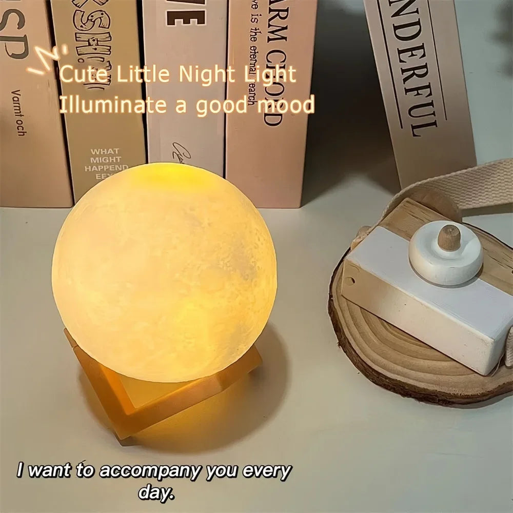 DIY Hand-Painted Moon Light Kit for Kids - Parent-Child Educational Craft Educational Planet Night Light Kindergarten Activity