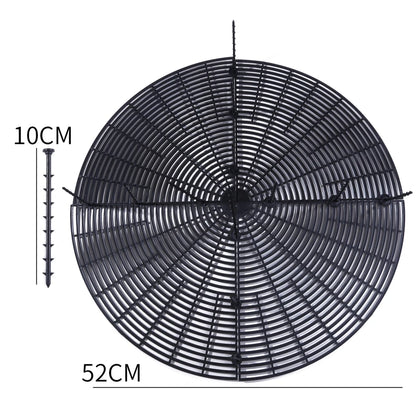 Plant Pot Soil Guard Grid – Plastic Cover with Nails to Prevent Pets & Soil Spillage