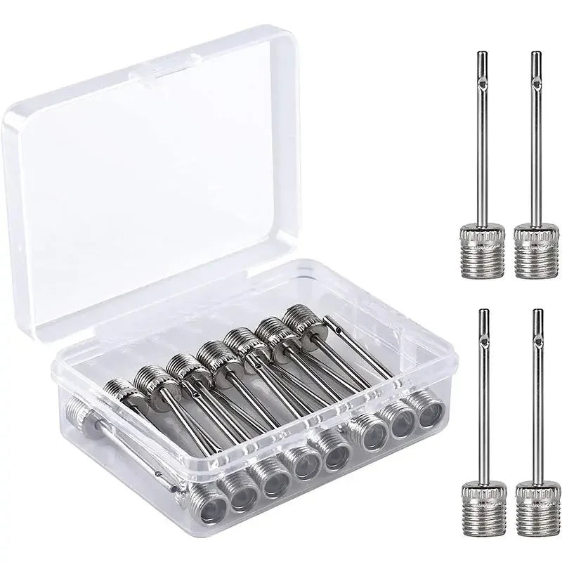 Sport Ball Inflating Pump Needles – Stainless Steel Air Valve Adaptor for Football, Basketball & Soccer