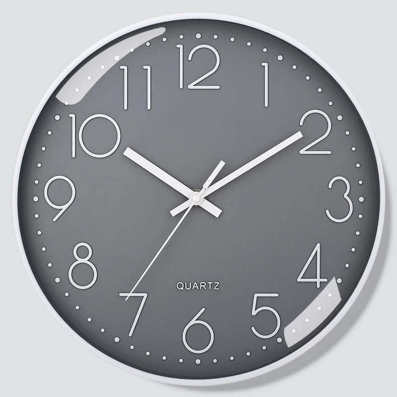 8-Inch Silent Quartz Wall Clock – Minimalist Digital Home Decor for Living Room & Bedroom