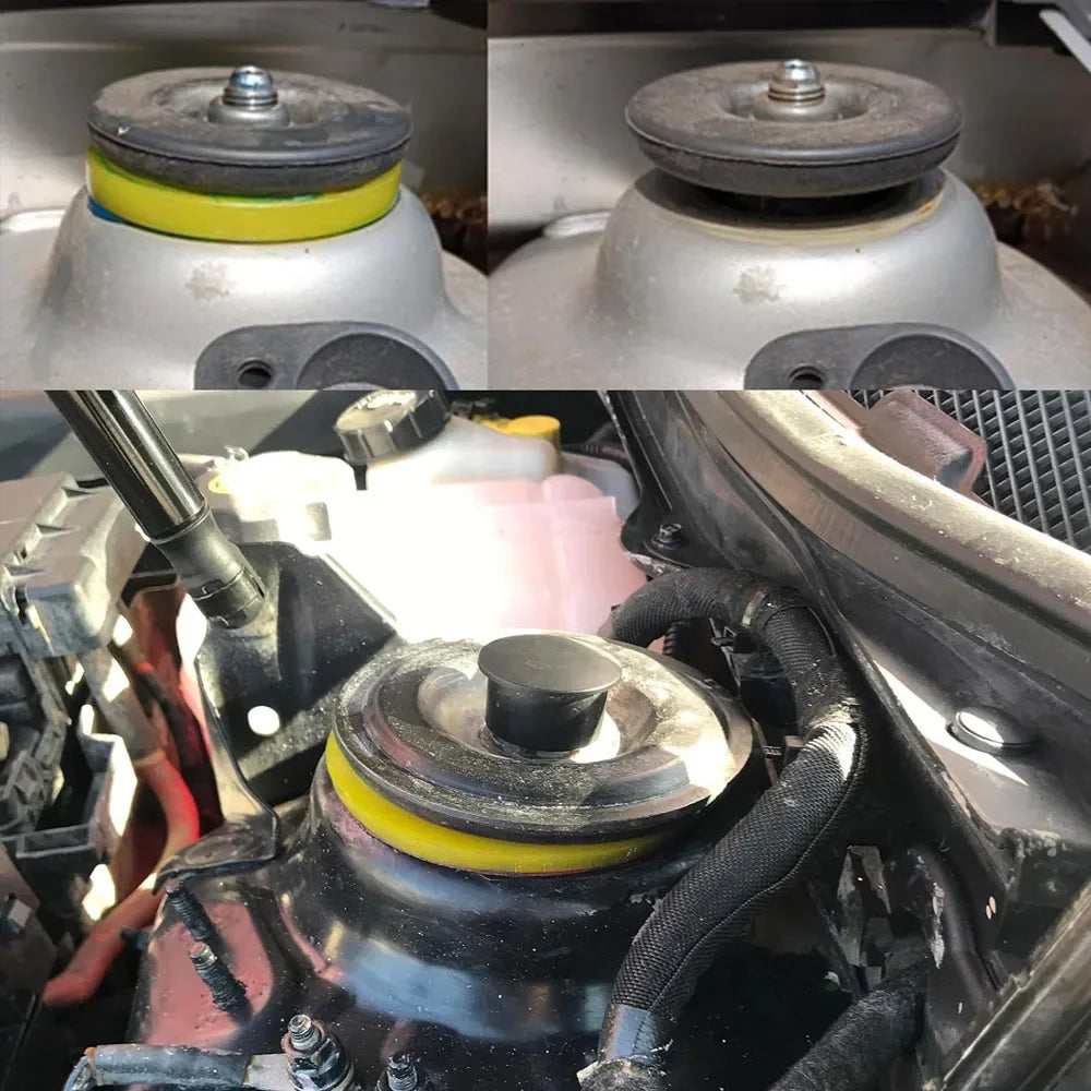 Universal Shock-Absorbers Pad Bushing Protector Rubber Ring For VW Golf MK4 Jetta Bora Skoda Bushing Hood Seal Front Bearing Top