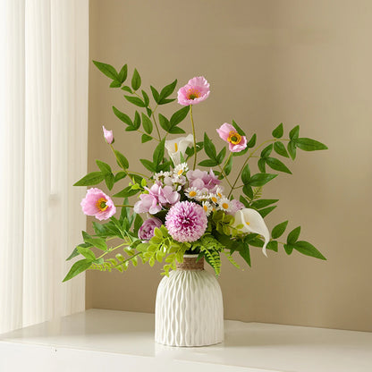 Modern Wave Ripple Plastic Vase – Nordic Flower Pot for Desktop or Table Decoration