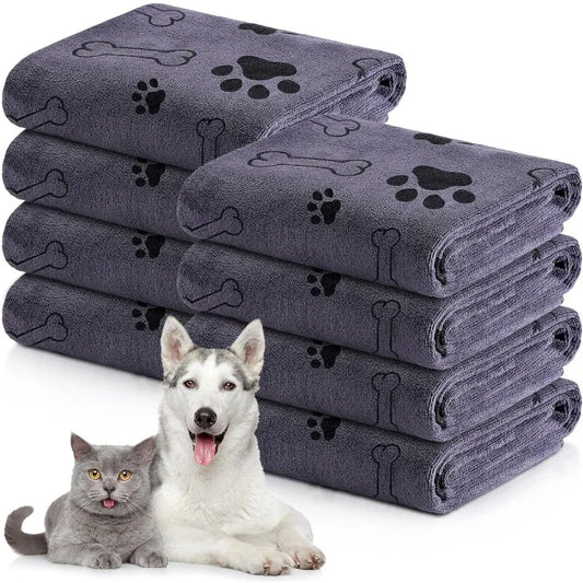 Quick-Drying Microfiber Dog Towel – Absorbent Bath Towel for Dogs and Cats
