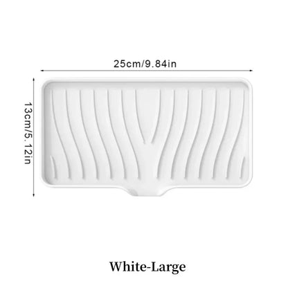 Silicone Drain Soap Box – Anti-Slip Sink Tray for Kitchen or Bathroom