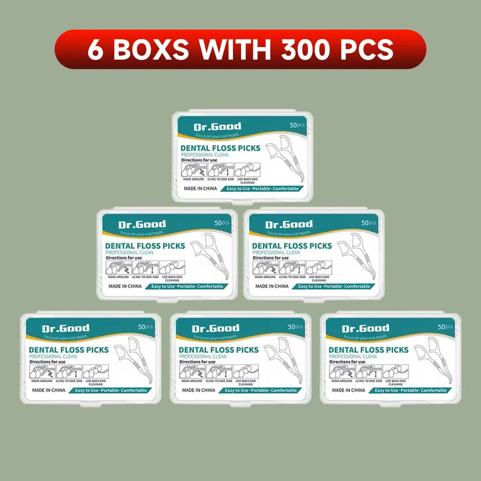 Dental Floss Sticks – 50/150/300/600/1000pcs Oral Care Tools for Healthy Teeth & Gums