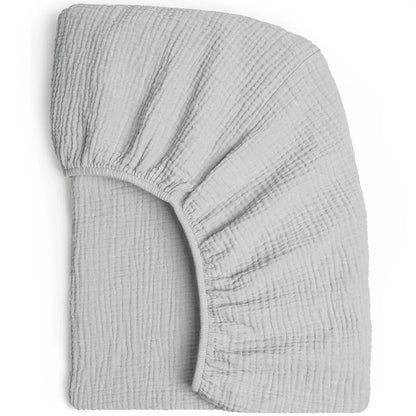 Detachable Muslin Cotton Crib Sheet – Soft Fitted Baby Mattress Cover with Elastic Edges