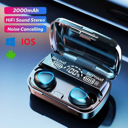 Bluetooth Earphones Wireless Headphones – Waterproof Sport Earbuds for Huawei, iPhone, OPPO, Xiaomi TWS Music Headset