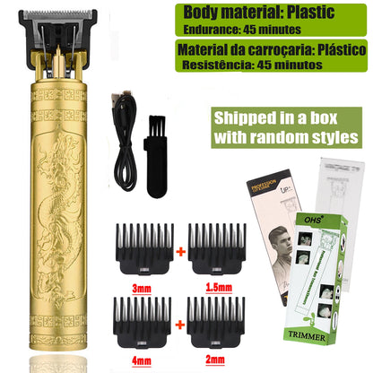 Hot Sale Vintage T9 Electric Cordless Hair Cutting Machine Professional Hair Barber Trimmer For Men Clipper Shaver Beard Lighter