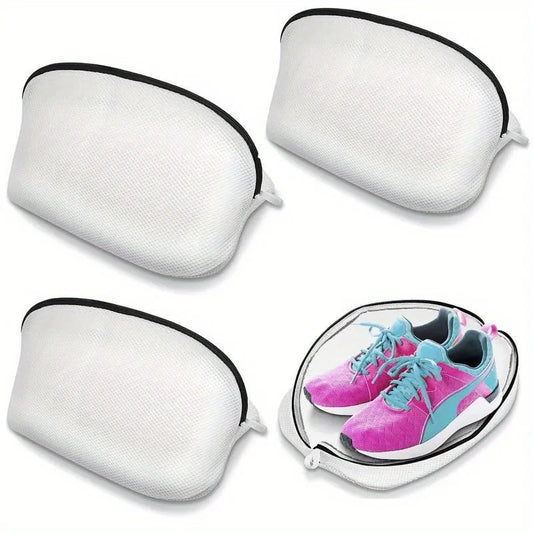 Mesh Shoe Laundry Bag – Zippered Washing Bag for Shoes, Travel & Clothing Protection