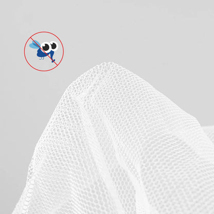 Baby Mosquito Net Stroller Mesh Cover Elastic Edge Fits Most Prams Car Seats Cradles White Protective Bug Net Cradle Mesh