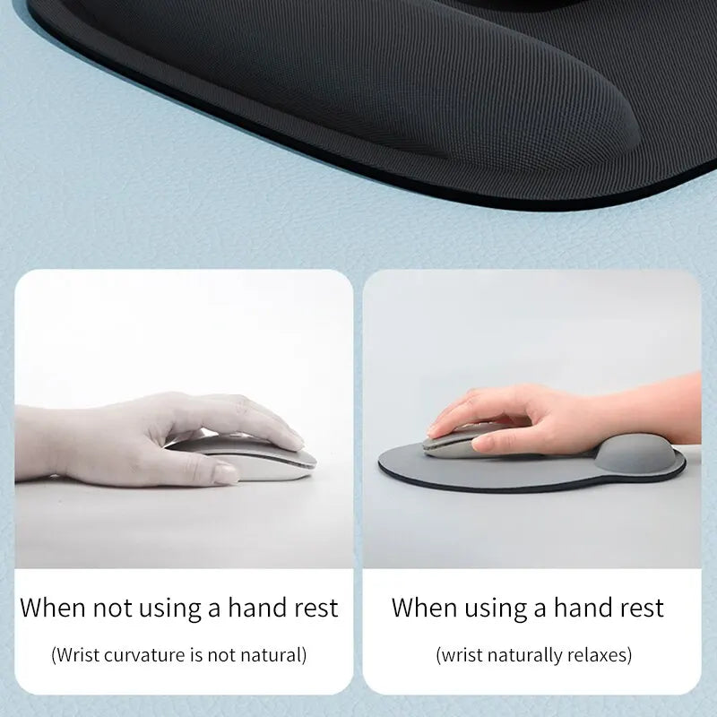 Colorful Wrist Mouse Pad – Large EVA Pad with Wrist Support for Office & Learning