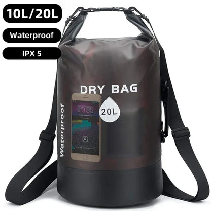 10L–20L Waterproof Dry Bag Backpack – Floating Pouch for Kayaking, Trekking, Boating & Rafting