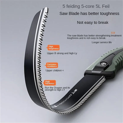 AIRAJ Japanese Hand Saw – Sharp SK5 Steel Blade for Woodworking & Garden Pruning