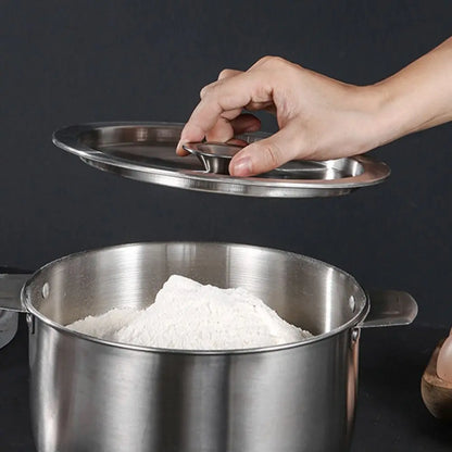 Universal 20-40cm Stainless Steel Pot Lids Universal Cookware Lid Reusable Frying PanMetal Lid Bowl Cover Restaurant Kitchenware
