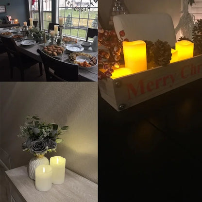Flameless Flickering LED Candles – Battery‑Powered Safe Candle Lights for Events & Home Decor