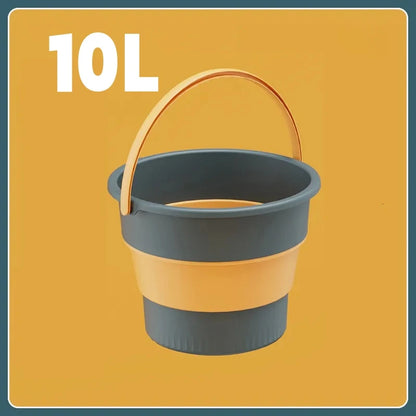 5/10L Folding Portable Bucket – Collapsible Silicone Water Container for Camping, Fishing & Car Wash
