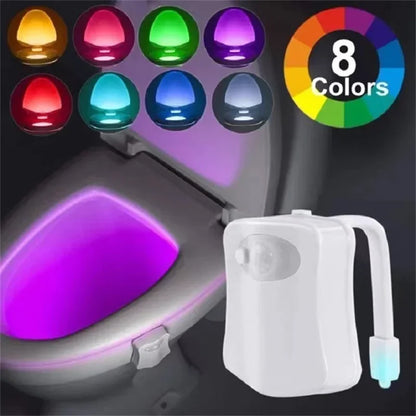 Mini Kawayi Human Infrared Sensing LED Night Light Stick – 16/8 Color Motion Sensing Toilet & Bathroom Lamp