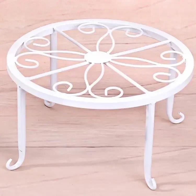 Retro Wrought Iron Potted Plant Standing Flower Pot Shelf Display Stand Garden Plant Flower Stand Balcony Home Decoration Stand
