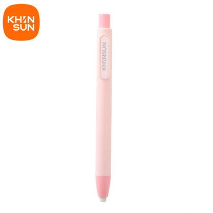 KHINSUN Press Retractable Pencil Eraser – Pen-Style Rubber Eraser for Clean Precision
