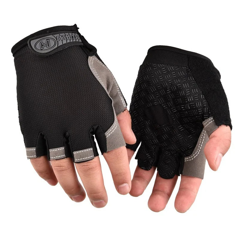 Gym Gloves Fitness Training – Fingerless Breathable Anti-Slip Cycling & Workout Gloves