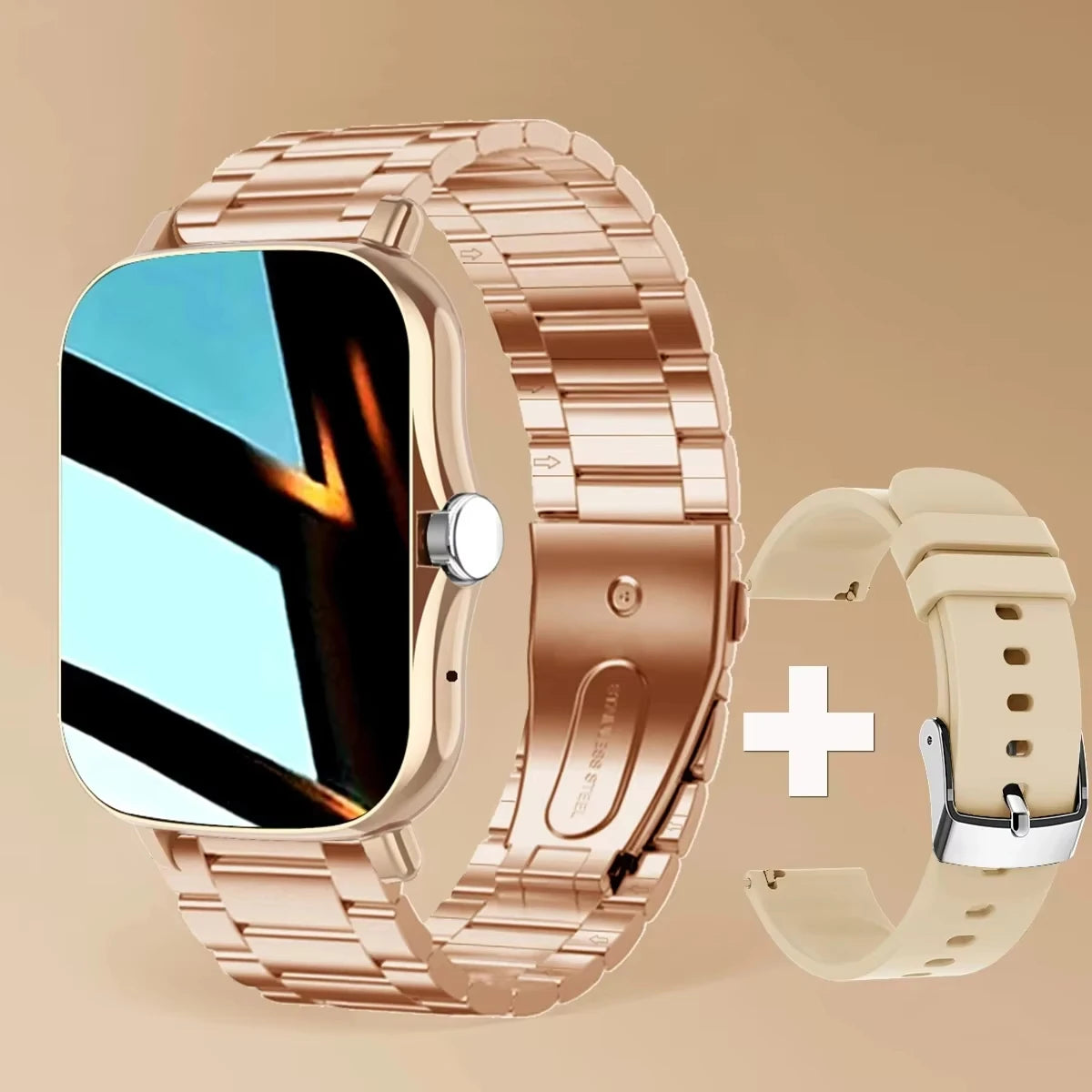 KESHUYOU New 1.83-inch Smartwatch Call Notifications Sleep Monitoring Activity Tracking Compatible with Android and iOS