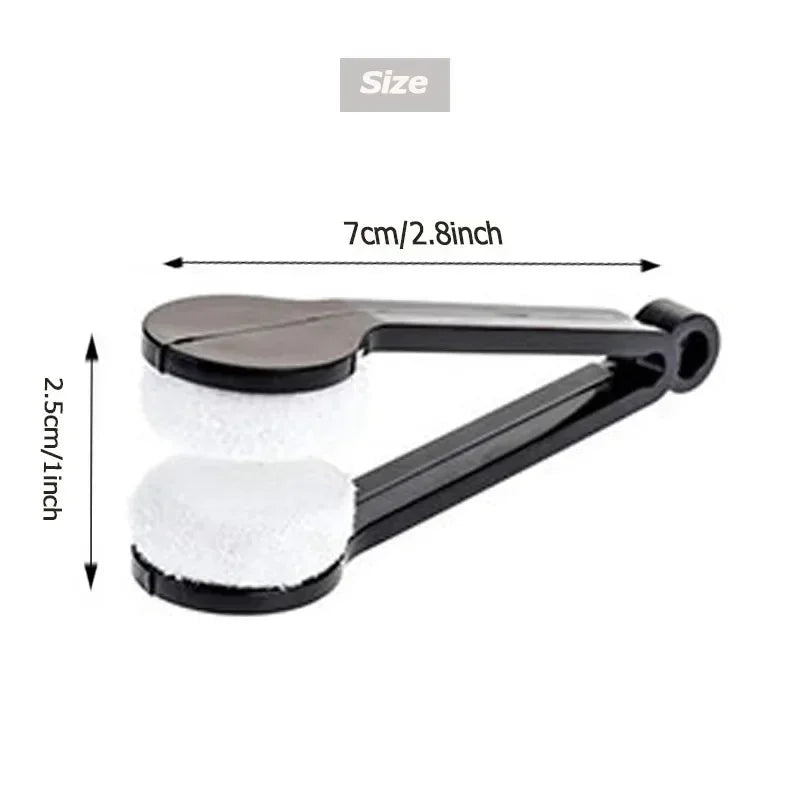 Microfiber Eyeglass Cleaning Brush – Portable Lens Cleaner for Glasses, Sunglasses & Travel Use