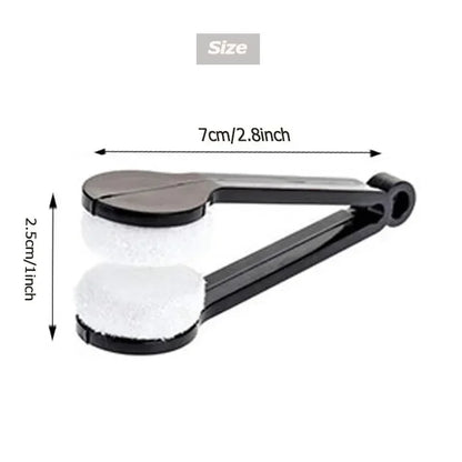 Microfiber Eyeglass Cleaning Brush – Portable Lens Cleaner for Glasses, Sunglasses & Travel Use