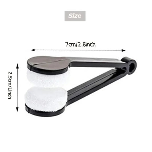 Microfiber Eyeglass Cleaning Brush – Portable Lens Cleaner for Glasses, Sunglasses & Travel Use