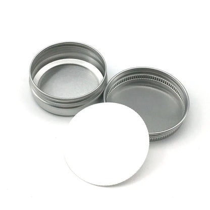 10-Pack Silver Aluminum Screw-Top Tins – Round Containers for Candles, Spices, Gifts