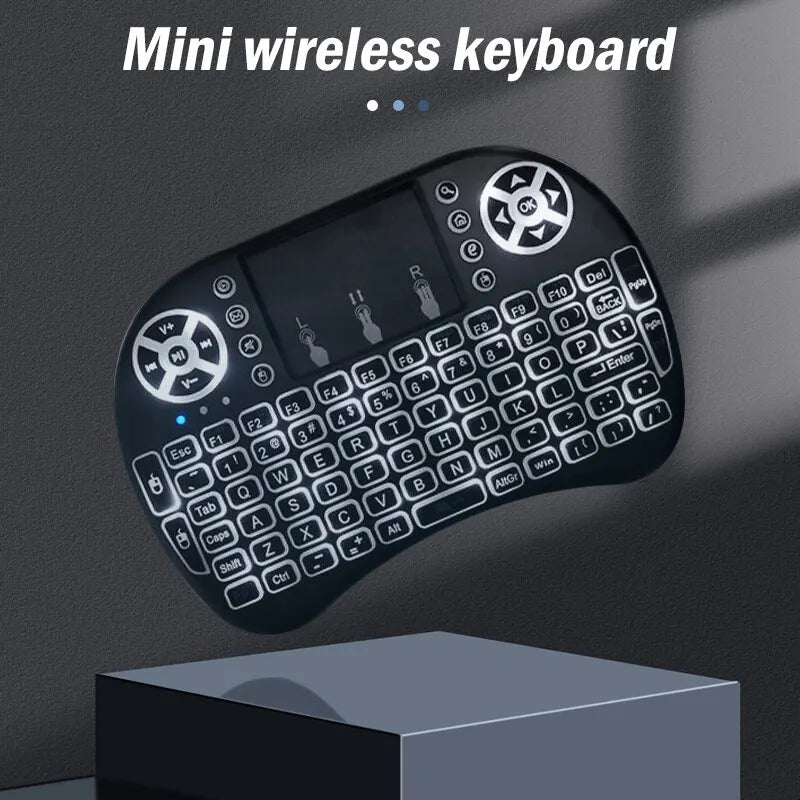 Wireless Mini Keyboard with Touchpad – 2.4G Dual Purpose Keyboard & Mouse for PC, Smart TV, Laptop