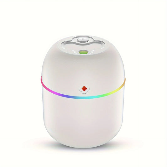 USB Aromatherapy Humidifier – Compact Cool Mist Diffuser with Ambient LED Light for Bedroom, Living Room, Desk & Office Use